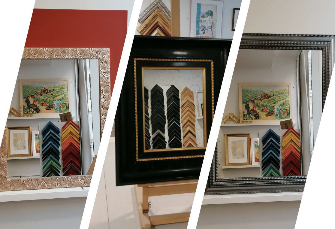 Exemples de miroirs avec cadres décoratifs